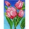 Orchidea Needlepoint Canvas For Halfstitch Without Yarn Tulips - Printed Tapestry Canvas